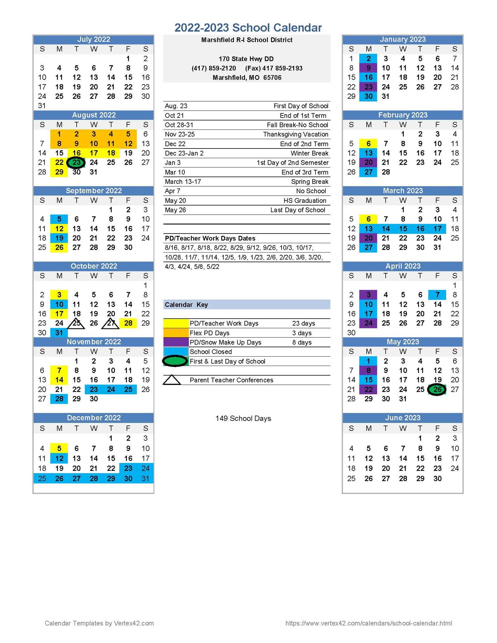 marshfield-r-i-school-district-calendar